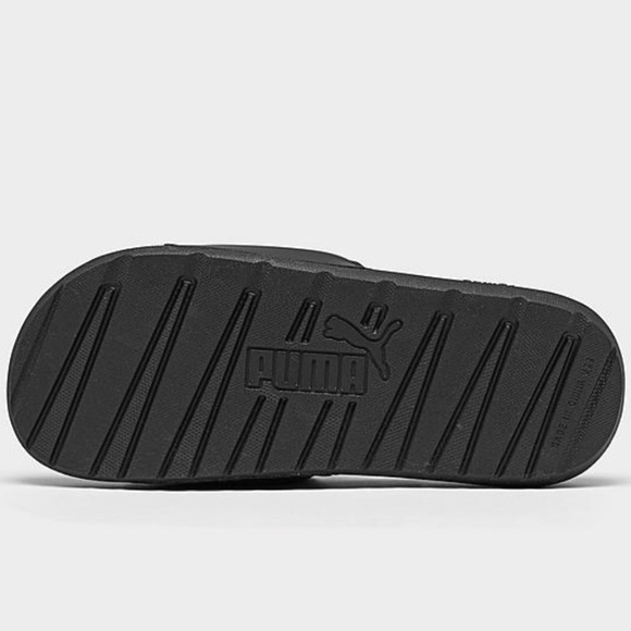 New Men's Puma Cool Cat Slides Sandals Black Colored Size 13 - Picture 6 of 15